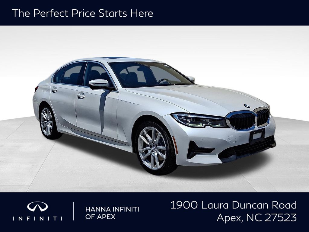 Mineral White Metallic 2020 BMW 3 Series Sedan All-Wheel Drive 8-Speed Automatic