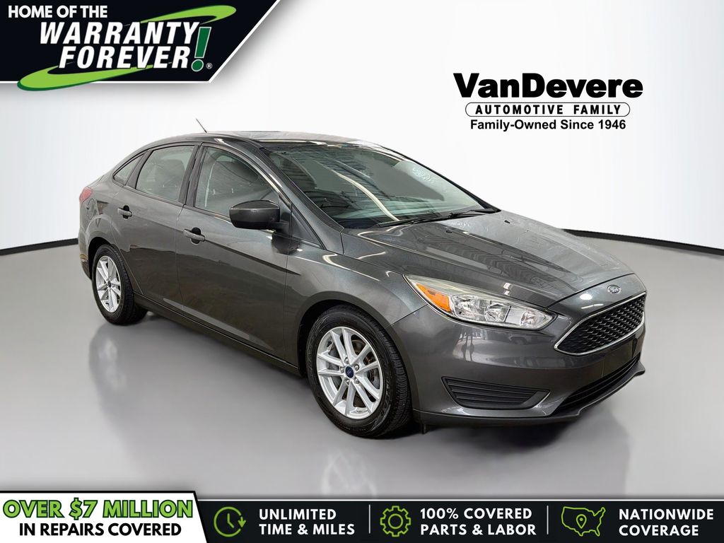 Gray (Magnetic) 2018 Ford Focus Sedan Front-Wheel Drive 6-Speed Automatic