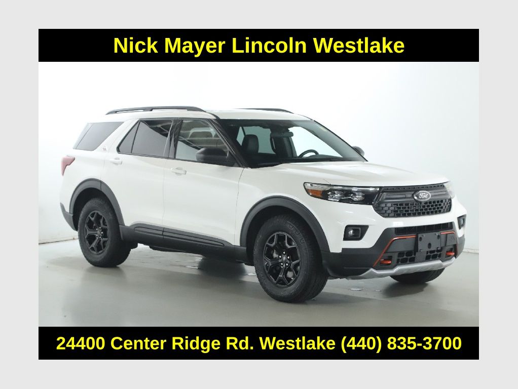 White Metallic 2023 Ford Explorer SUV / Crossover All-Wheel Drive Automatic