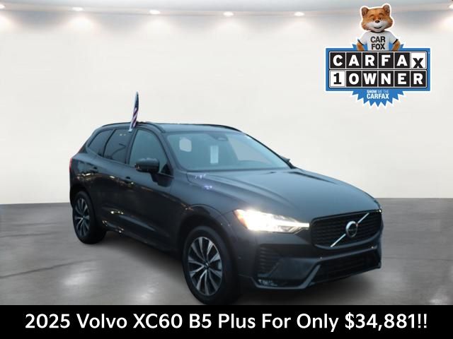 Platinum Gray Metallic 2025 Volvo XC60 B5 Plus Dark Theme AWD SUV / Crossover All-Wheel Drive Automatic