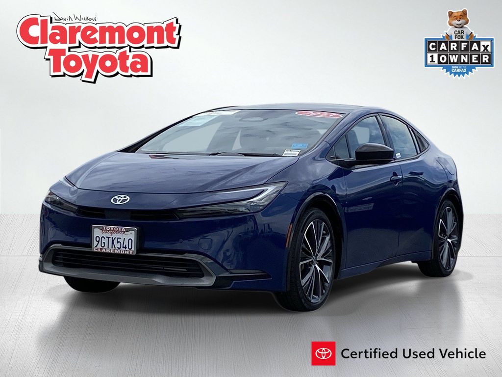 Blue 2023 Toyota Prius Hatchback Front-Wheel Drive Continuously Variable Transmission
