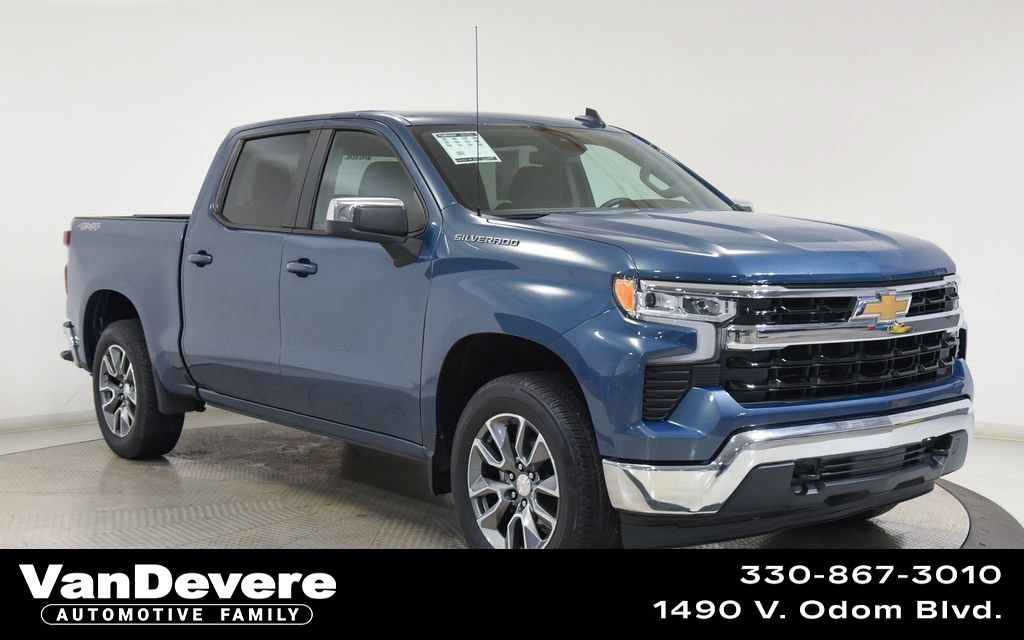 Lakeshore Blue Metallic 2024 Chevrolet Silverado 1500 Pickup Truck Four-Wheel Drive 8-Speed Automatic
