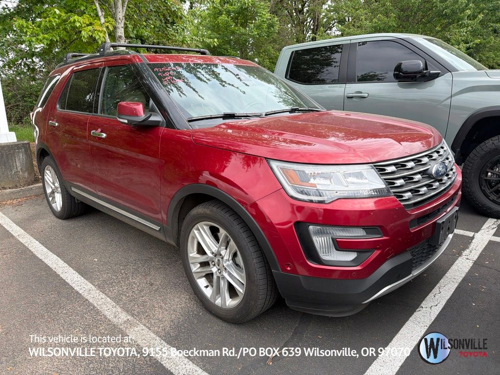 Ruby Red Metallic Tinted Clearcoat 2017 Ford Explorer Limited AWD SUV / Crossover All-Wheel Drive 6-Speed Automatic