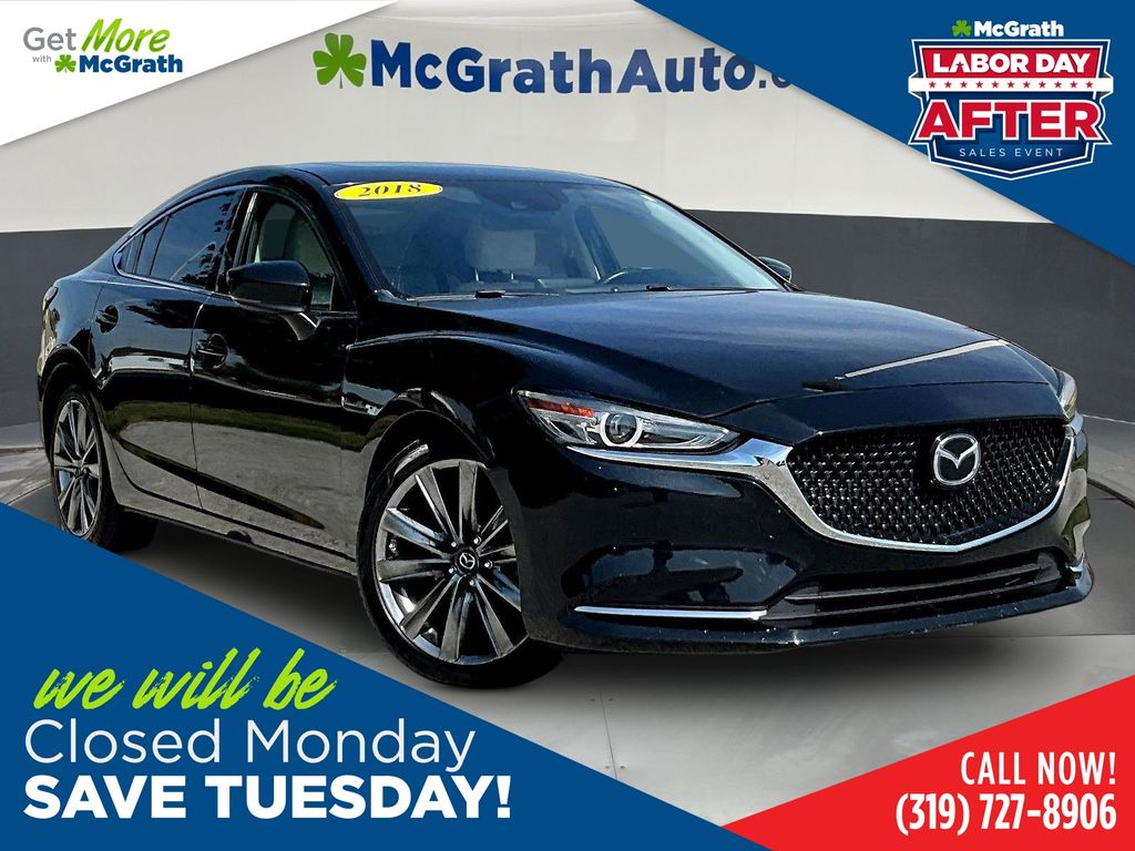 Jet Black Mica 2018 Mazda MAZDA6 Sedan Front-Wheel Drive 6-Speed Automatic