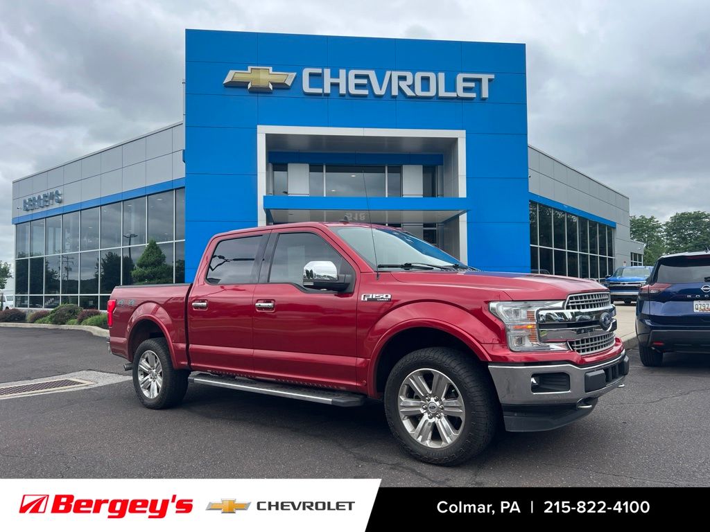 Red 2020 Ford F-150 Pickup Truck Four-Wheel Drive Automatic