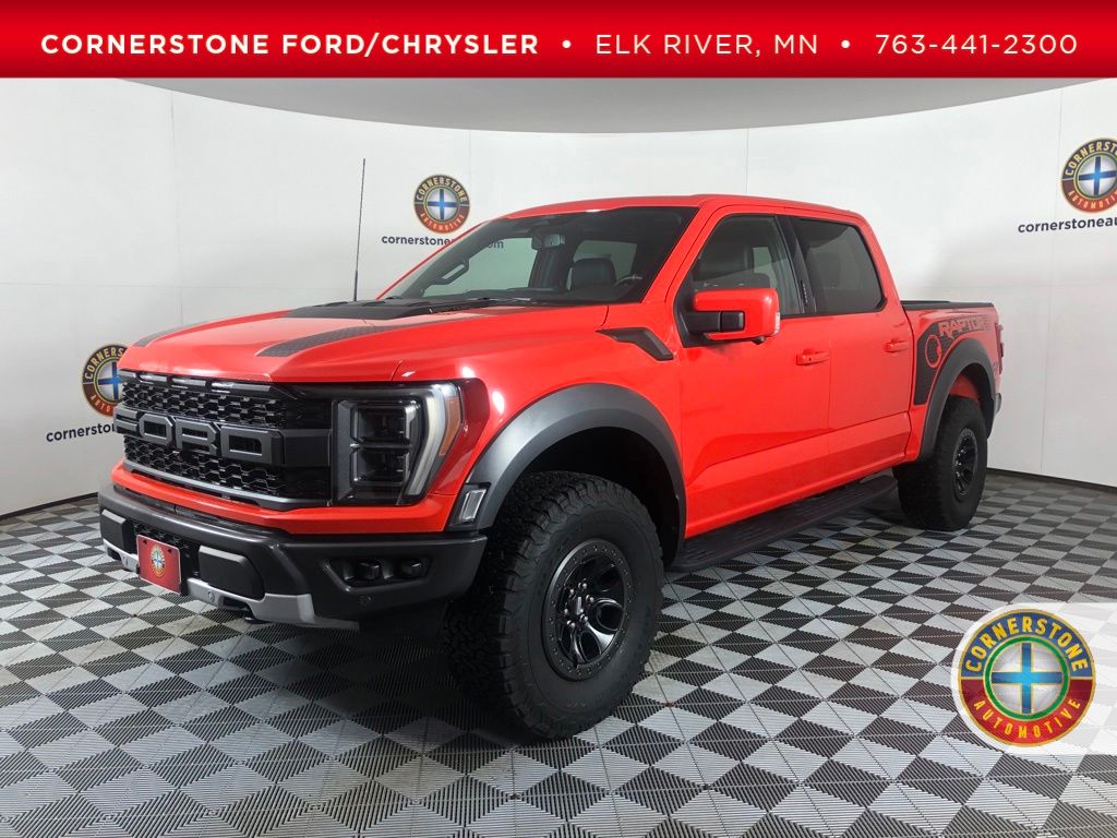 Orange Metallic 2022 Ford F-150 Pickup Truck Four-Wheel Drive Automatic