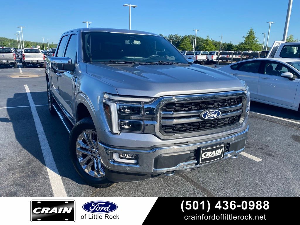 Iconic Silver Metallic 2024 Ford F-150 Pickup Truck Four-Wheel Drive Automatic