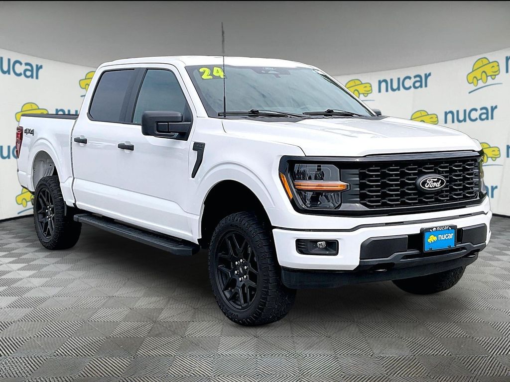 White 2024 Ford F-150 Pickup Truck Four-Wheel Drive Automatic