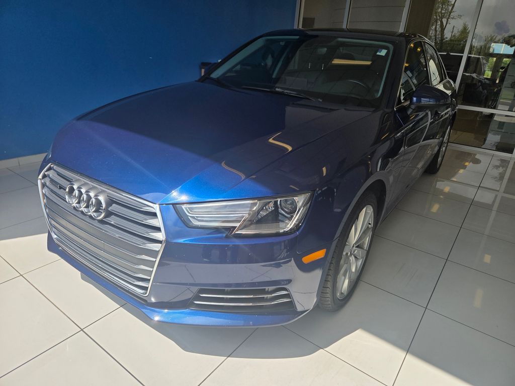 Blue Metallic 2017 Audi A4 Sedan All-Wheel Drive 7-Speed Automatic