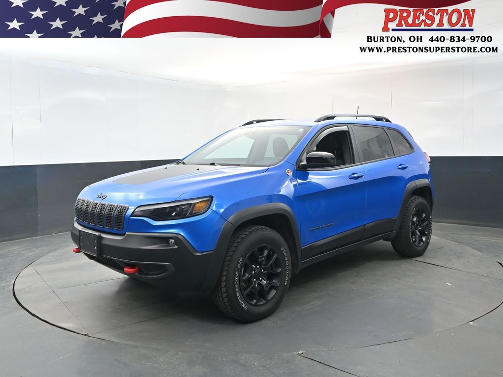 Hydro Blue Pearlcoat 2022 Jeep Cherokee Trailhawk 4WD SUV / Crossover Four-Wheel Drive 9-Speed Automatic