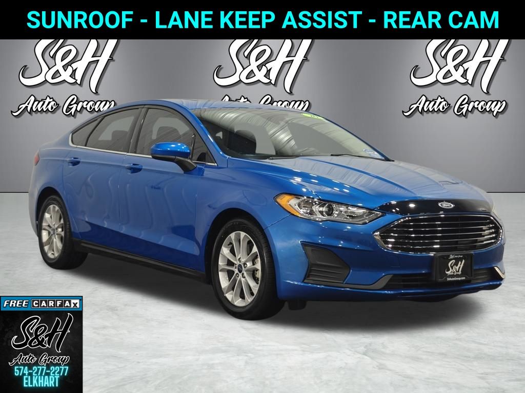 Velocity Blue Metallic 2020 Ford Fusion Sedan Front-Wheel Drive 6-Speed Automatic