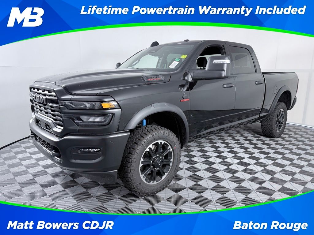 Diamond Black Crystal Pearlcoat 2026 RAM 2500 Pickup Truck Four-Wheel Drive 8-Speed Automatic