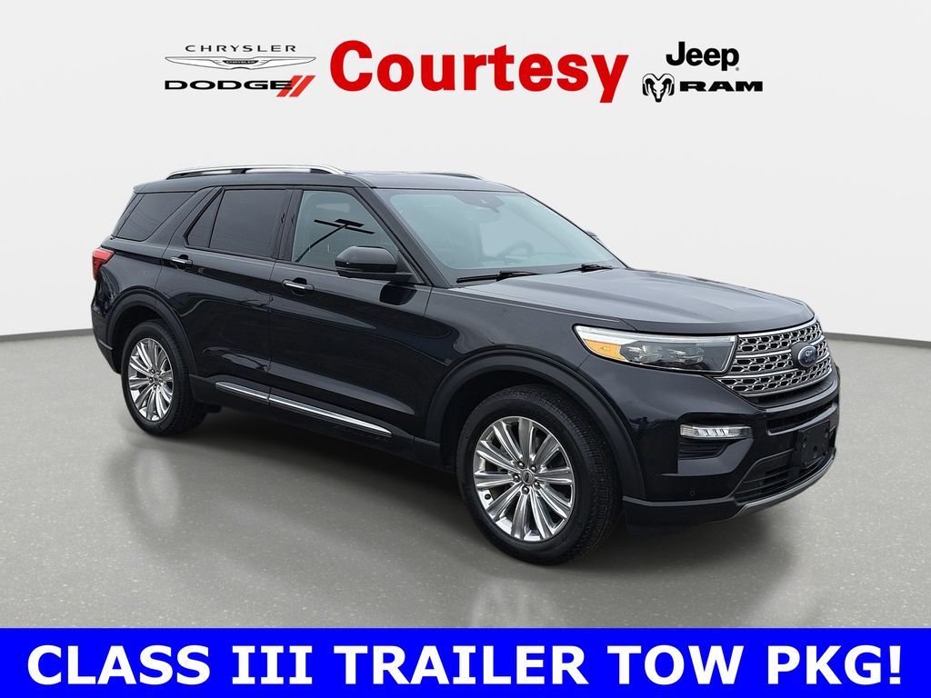 Black Metallic 2020 Ford Explorer Limited AWD SUV / Crossover All-Wheel Drive Automatic