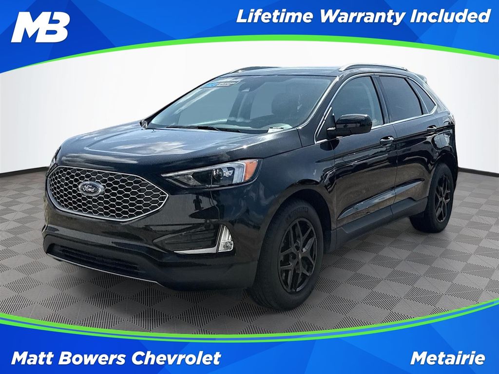 Black Metallic 2024 Ford Edge SUV / Crossover All-Wheel Drive 8-Speed Automatic