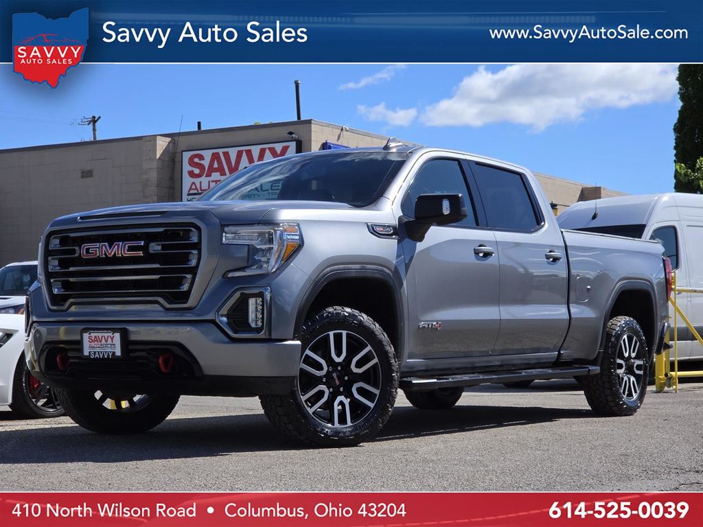 Gray (Steel Metallic) 2021 GMC Sierra 1500 AT4 Crew Cab 4WD Pickup Truck Four-Wheel Drive Automatic