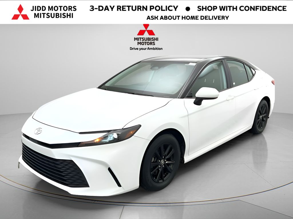 White 2025 Toyota Camry LE FWD Sedan Front-Wheel Drive Continuously Variable Transmission