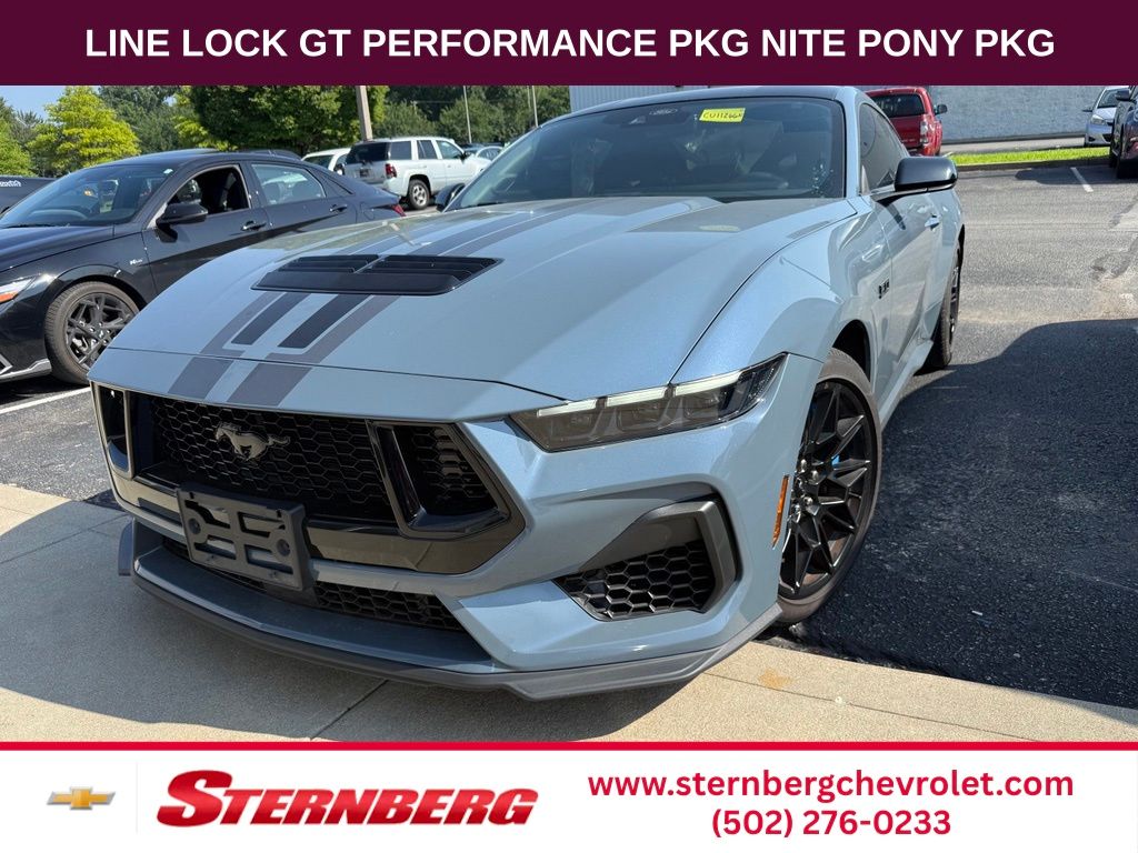 Vapor Blue Metallic 2024 Ford Mustang Coupe Rear-Wheel Drive Automatic
