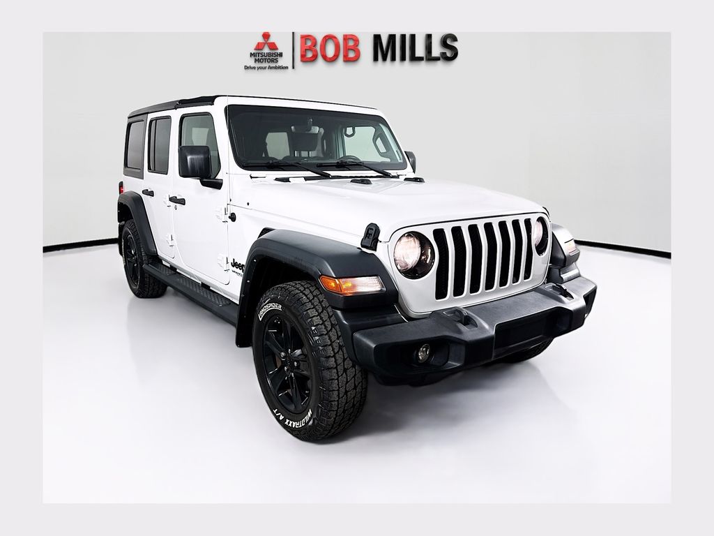 Bright White Clearcoat 2022 Jeep Wrangler SUV / Crossover Four-Wheel Drive 8-Speed Automatic
