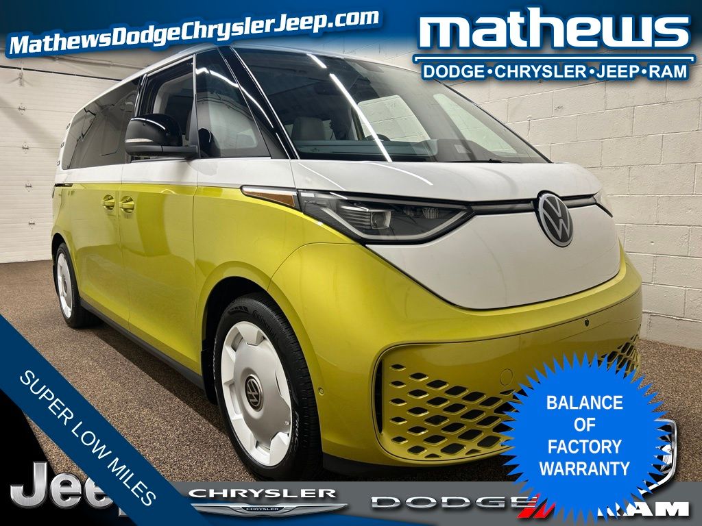 Yellow 2025 Volkswagen ID.Buzz Minivan All-Wheel Drive Automatic
