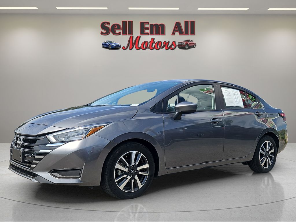 Gray (Gun Metallic) 2025 Nissan Versa Sedan Front-Wheel Drive Continuously Variable Transmission