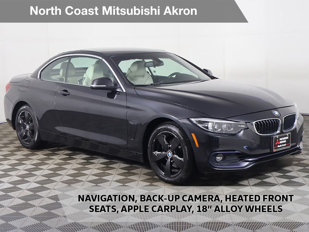 Black Sapphire Metallic 2018 BMW 4 Series Convertible All-Wheel Drive 8-Speed Automatic