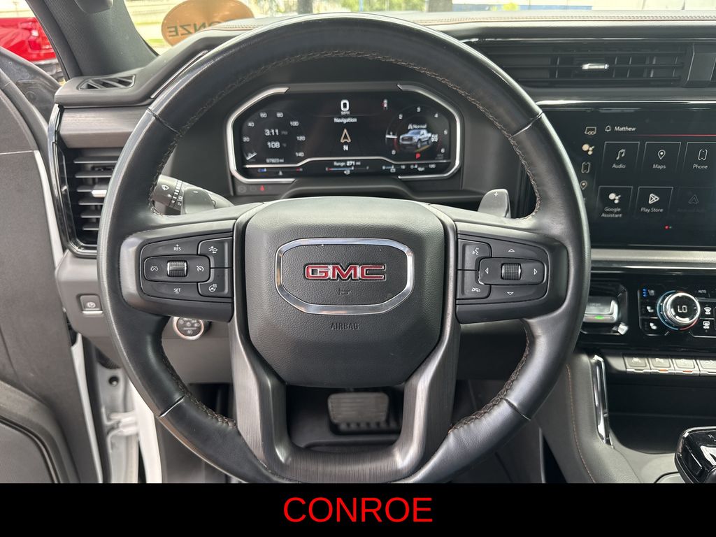 2023 GMC Sierra 1500 AT4 White at DeMontrond Gulf Freeway
