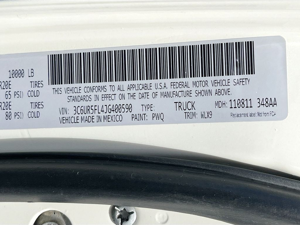 Used 2018 White Ram Laramie image 34