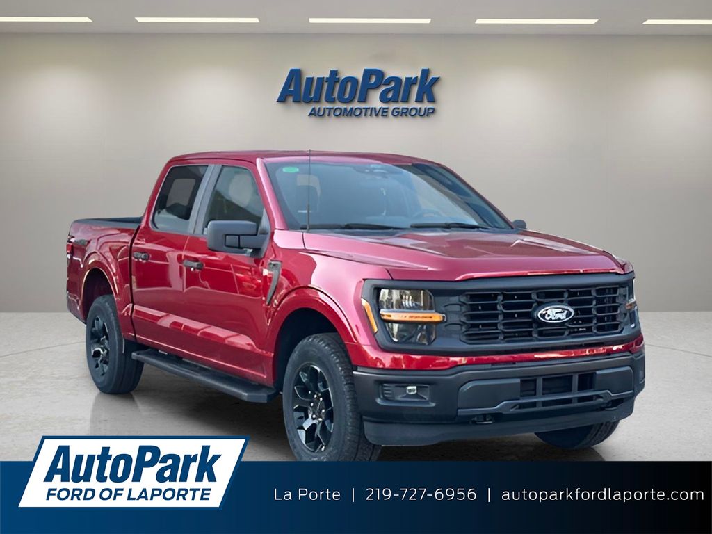 Rapid Red Metallic Tinted Clearcoat 2025 Ford F-150 Pickup Truck Four-Wheel Drive Automatic