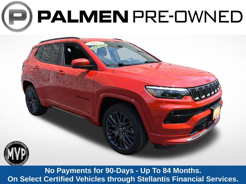 Redline Pearlcoat 2023 Jeep Compass SUV / Crossover Four-Wheel Drive 8-Speed Automatic