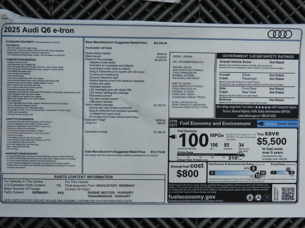 2025 Audi Q6 e-tron Premium 9