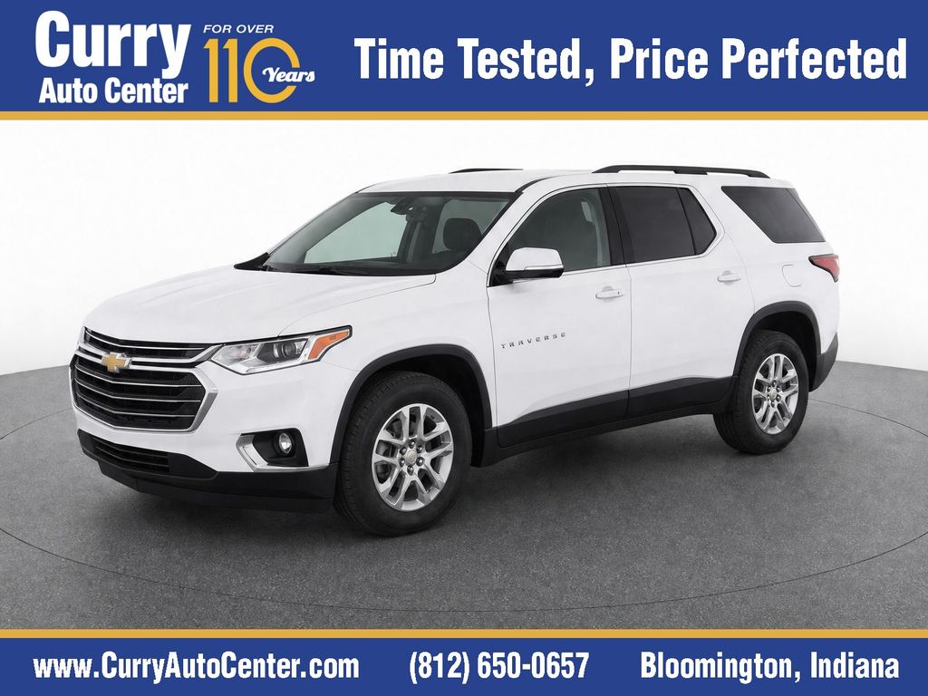Summit White 2021 Chevrolet Traverse SUV / Crossover Four-Wheel Drive 9-Speed Automatic