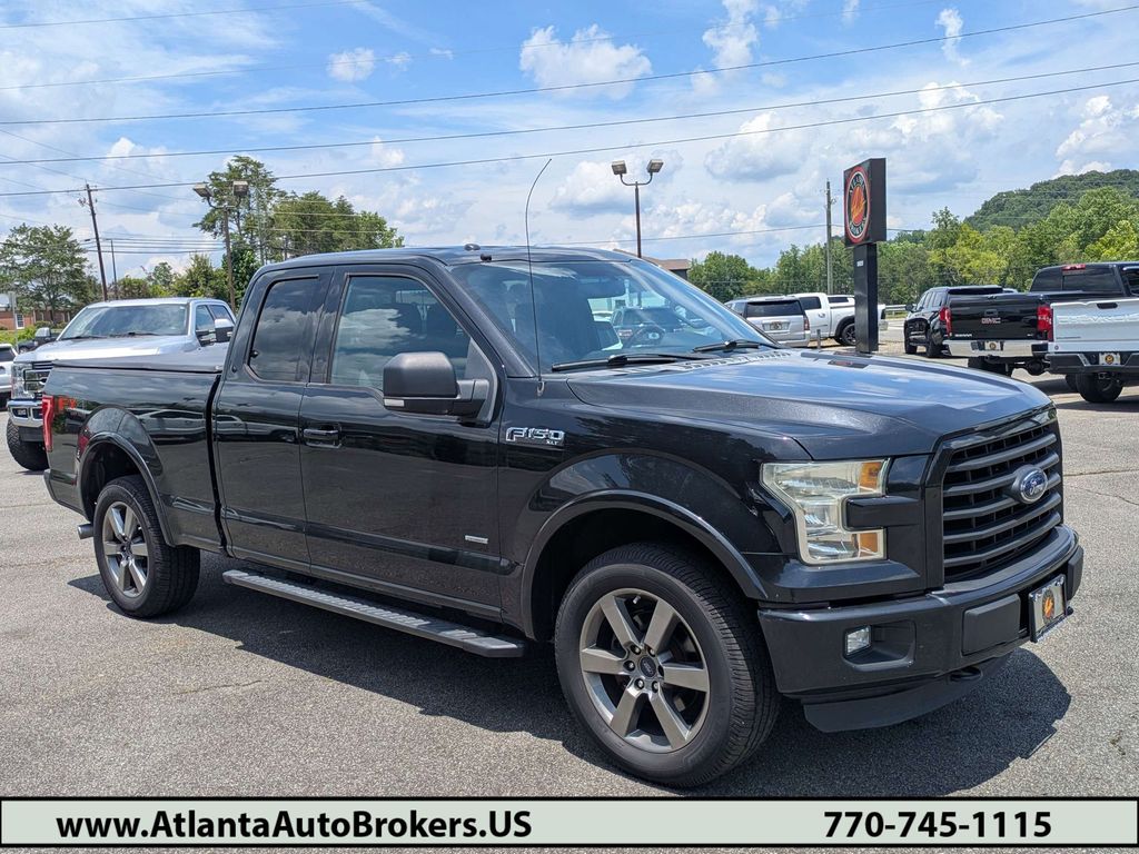 Tuxedo Black Metallic 2015 Ford F-150 XLT SuperCab 4WD Pickup Truck Four-Wheel Drive 6-Speed Automatic