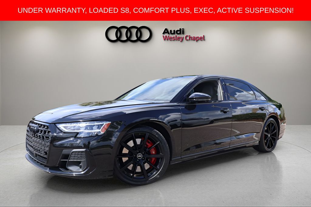 Mythos Black Metallic 2023 Audi S8 4.0T quattro Sedan All-Wheel Drive 8-Speed Automatic
