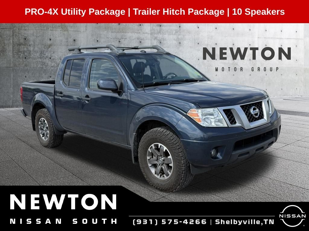 Arctic Blue 2020 Nissan Frontier Pickup Truck Four-Wheel Drive 9-Speed Automatic