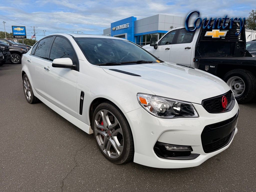 White 2017 Chevrolet SS Sedan Rear-Wheel Drive 6-Speed Automatic