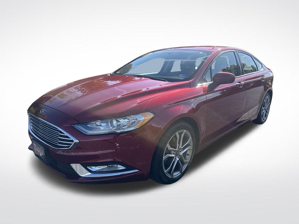 Ruby Red Metallic 2017 Ford Fusion Sedan Front-Wheel Drive 6-Speed Automatic