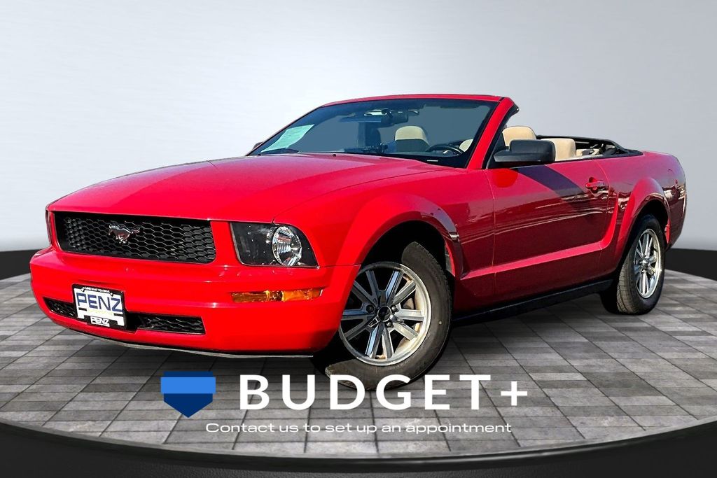 Torch Red Clearcoat 2006 Ford Mustang Convertible Rear-Wheel Drive 5-Speed Automatic Overdrive