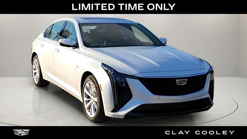 Summit White 2025 Cadillac CT5 Premium Luxury RWD Sedan Rear-Wheel Drive Automatic