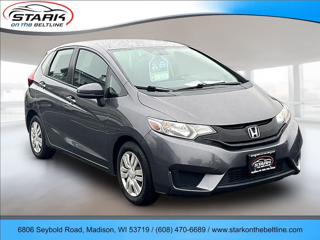 Gray 2015 Honda Fit Hatchback Front-Wheel Drive Continuously Variable Transmission
