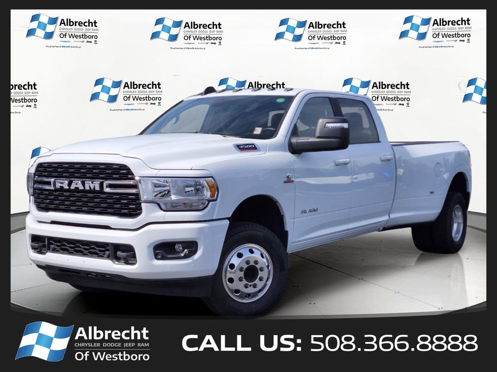 Bright White Clearcoat 2023 RAM 3500 Pickup Truck Four-Wheel Drive 6-Speed Automatic