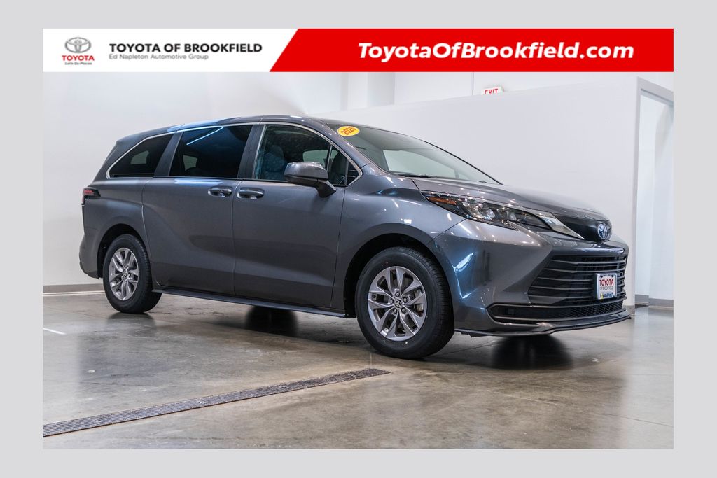 Magnetic Gray Metallic 2025 Toyota Sienna Minivan Front-Wheel Drive Continuously Variable Transmission