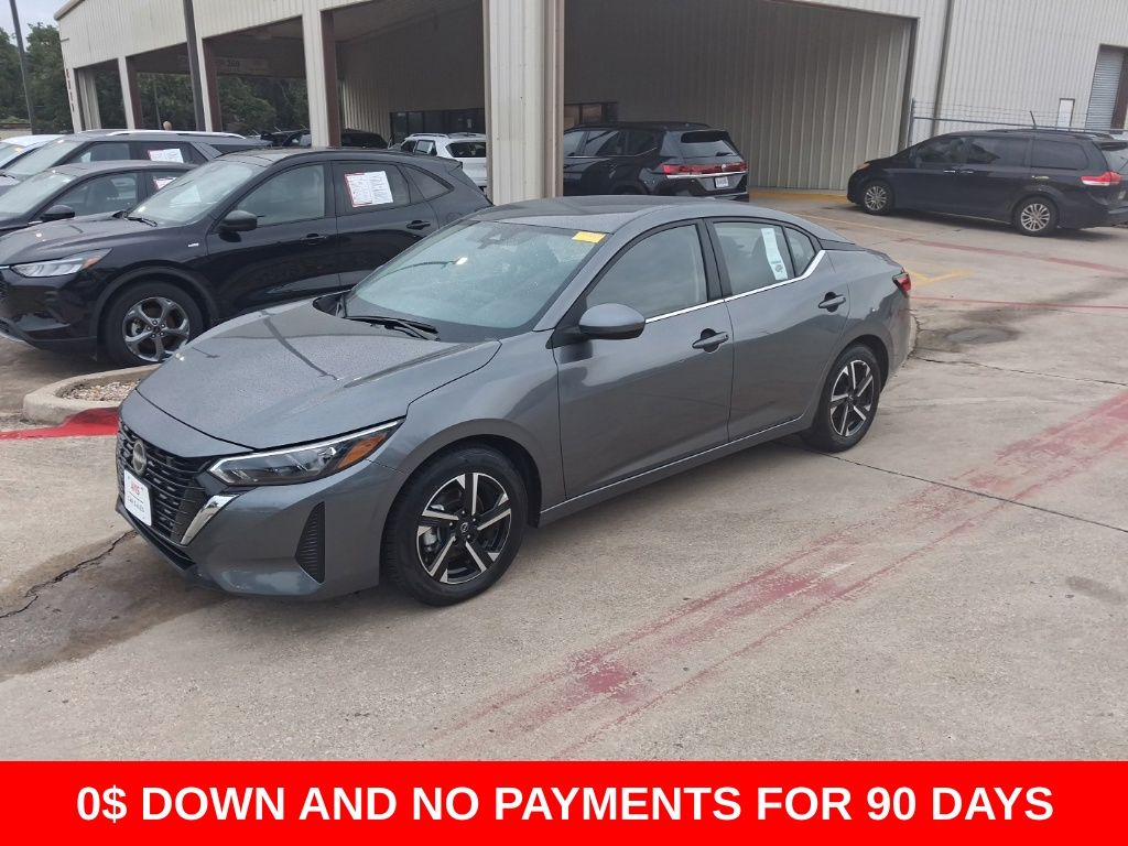 Gray (Gun Metallic) 2025 Nissan Sentra SV FWD Sedan Front-Wheel Drive Continuously Variable Transmission