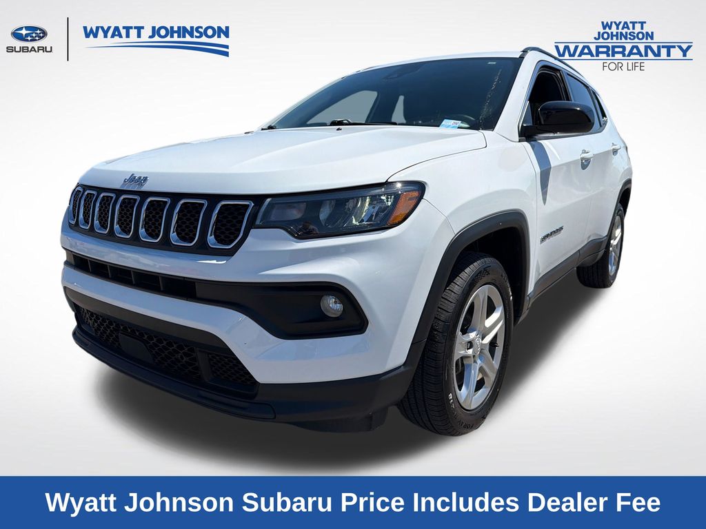 Bright White Clearcoat 2024 Jeep Compass SUV / Crossover Four-Wheel Drive 8-Speed Automatic