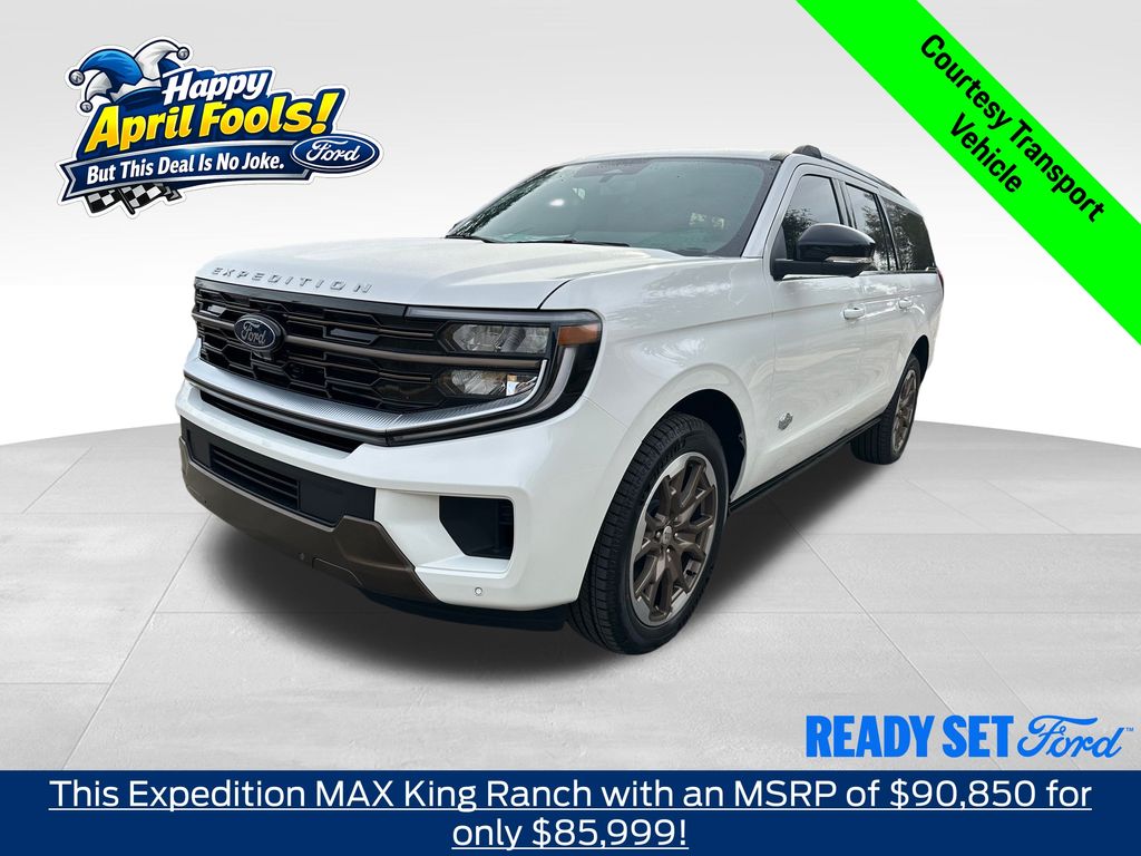 Star White Metallic Tri-Coat 2026 Ford Expedition MAX King Ranch 4WD SUV / Crossover Four-Wheel Drive Automatic
