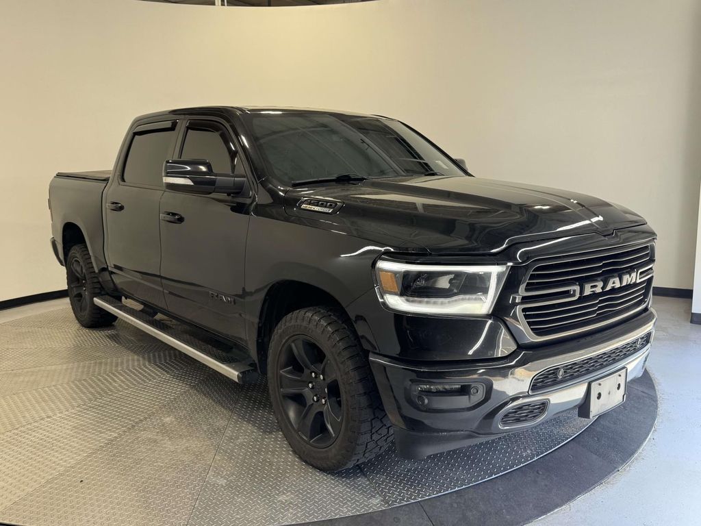 Diamond Black Crystal Pearlcoat 2021 RAM 1500 Big Horn Crew Cab 4WD Pickup Truck Four-Wheel Drive 8-Speed Automatic