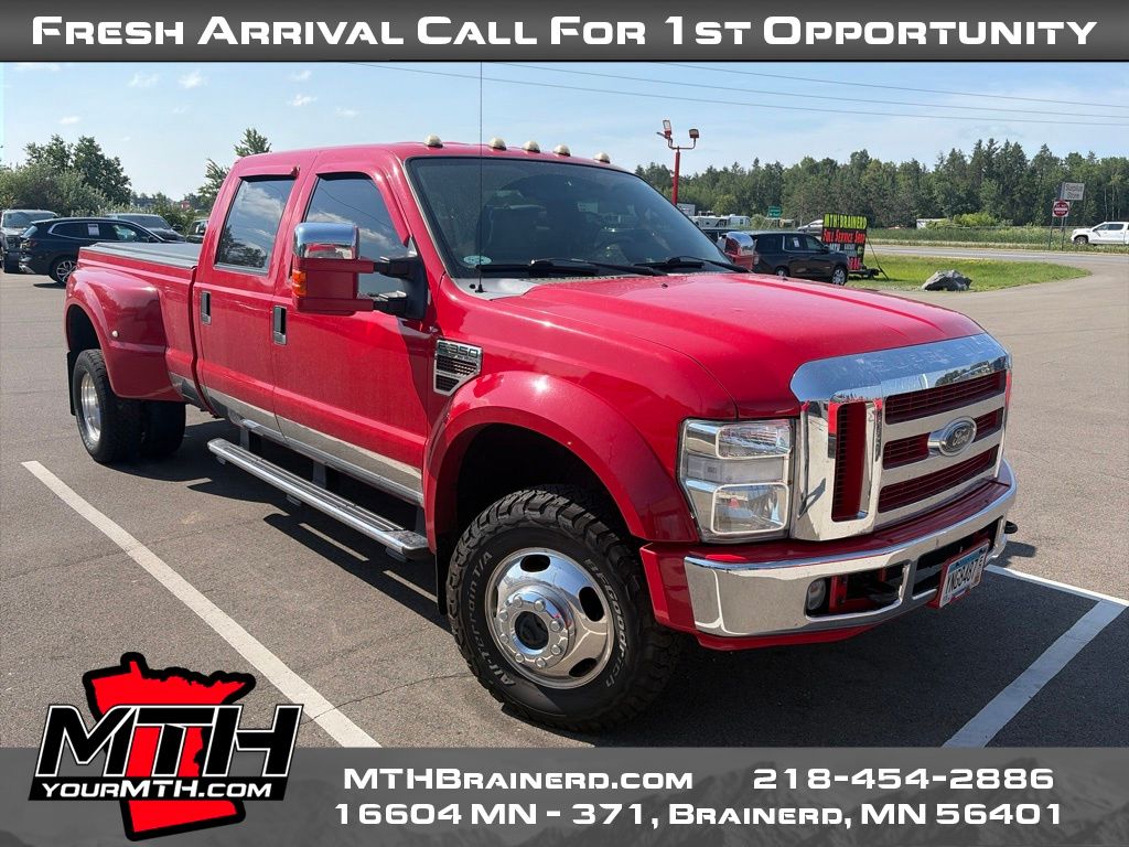 Red Clearcoat 2008 Ford F-350 Super Duty Pickup Truck Four-Wheel Drive 5-Speed Automatic Overdrive