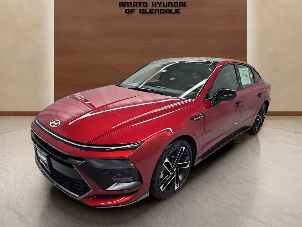 Ultimate red 2026 Hyundai Sonata Sedan Front-Wheel Drive 8-Speed Automatic