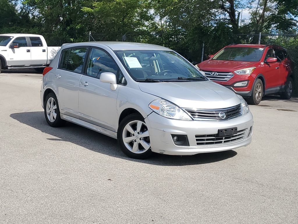 Brilliant Silver Metallic 2010 Nissan Versa 1.8 SL Hatchback Hatchback Front-Wheel Drive Continuously Variable Transmission