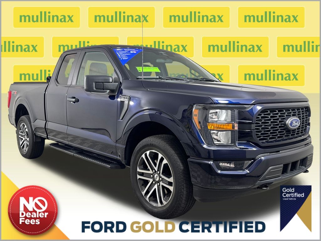 Antimatter Blue Metallic 2023 Ford F-150 Pickup Truck Four-Wheel Drive Automatic
