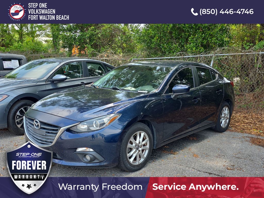Deep Crystal Blue Mica 2015 Mazda MAZDA3 i Touring Sedan Front-Wheel Drive 6-Speed Automatic